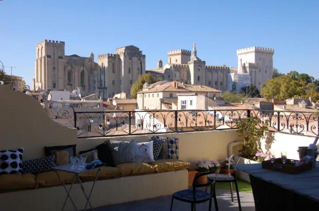 Magnifique Appartement De Charme Avec Vue Sur Le Palais Des Papes A Avignon Wifi Gratuit מראה חיצוני תמונה